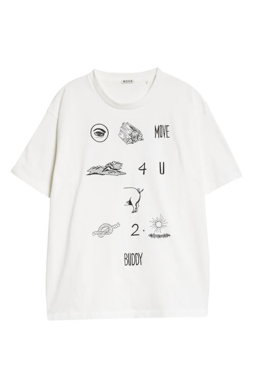 Bode Cotton T Shirts In Cream