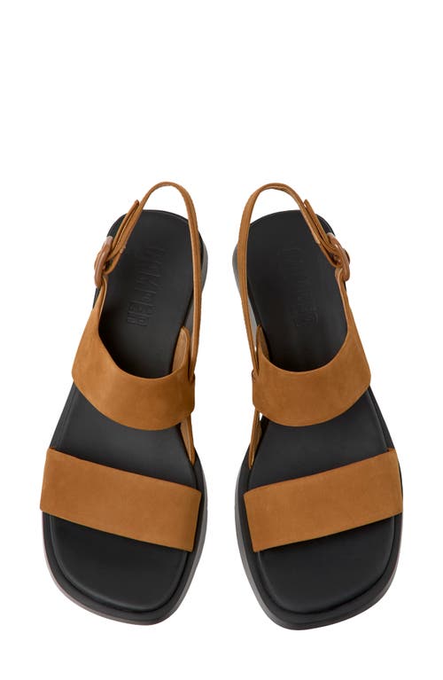 Camper Dana Slingback Sandal In Medium Brown
