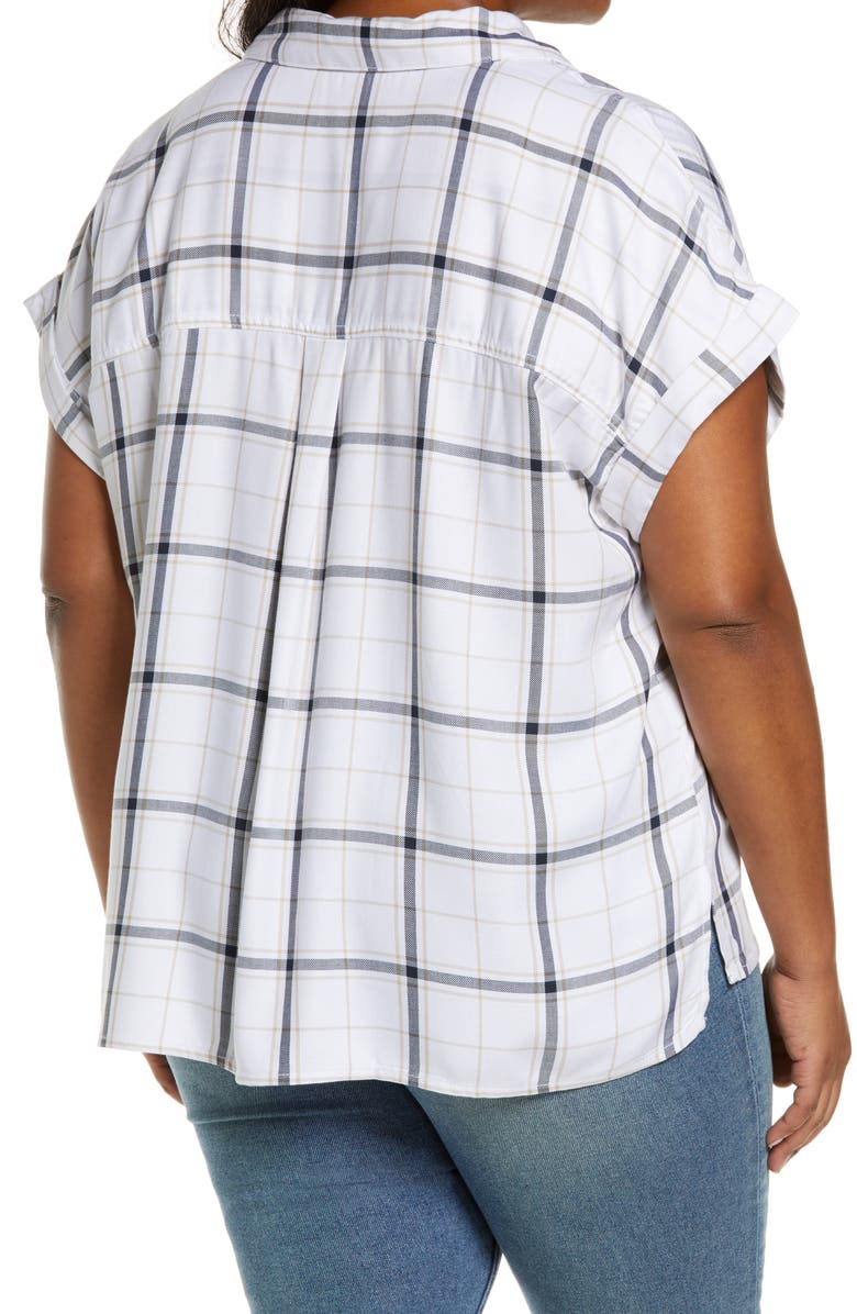 Sanctuary Mod Short Sleeve Boyfriend Shirt, Alternate, color, 