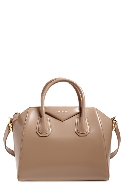 Small Antigona Leather Satchel