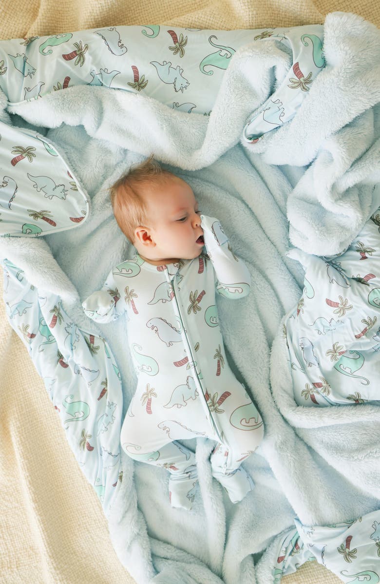 Posh Peanut Eric Convertible Zip Footie, Alternate, color, Blue