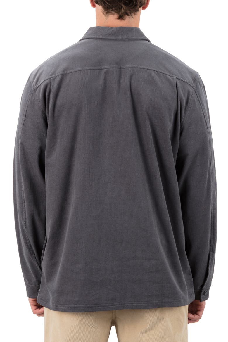 Lido Corduroy Overshirt, Alternate, color, ION GREY