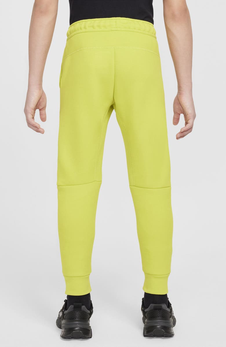 Nike Kids' Tech Fleece Joggers, Alternate, color, 357 Bright Cactus/Black