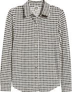 Anne Klein Polka Dot Button-Up Shirt