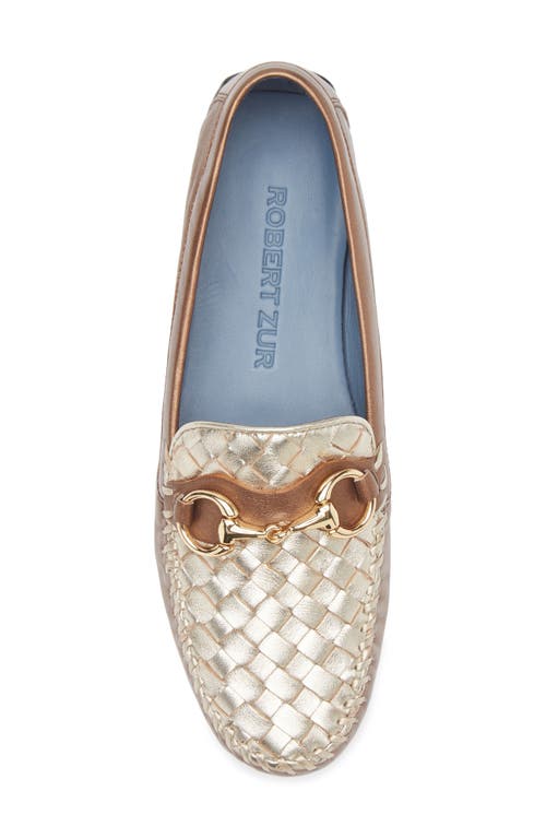 Robert Zur Perlata Loafer In Copper/gold