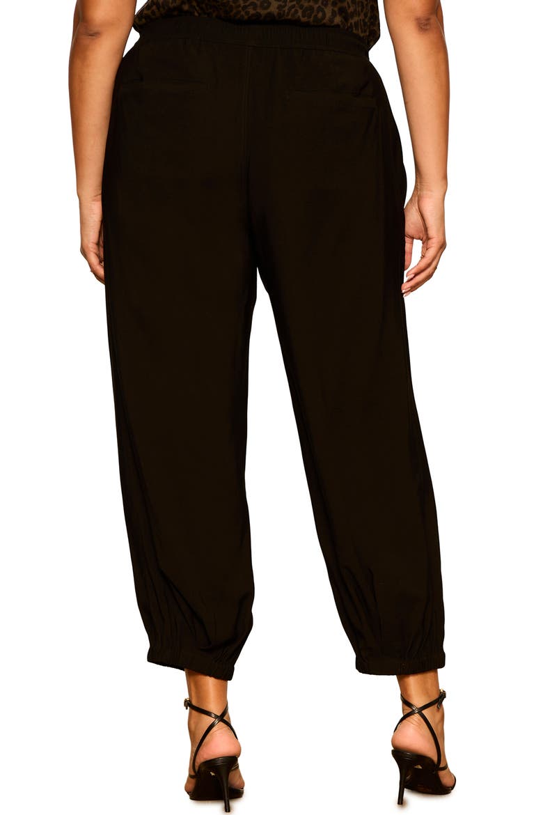 Micro Balloon Pants, Alternate, color, BLACK