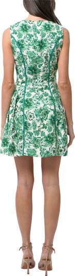 Kendra Floral Scalloped Dress
