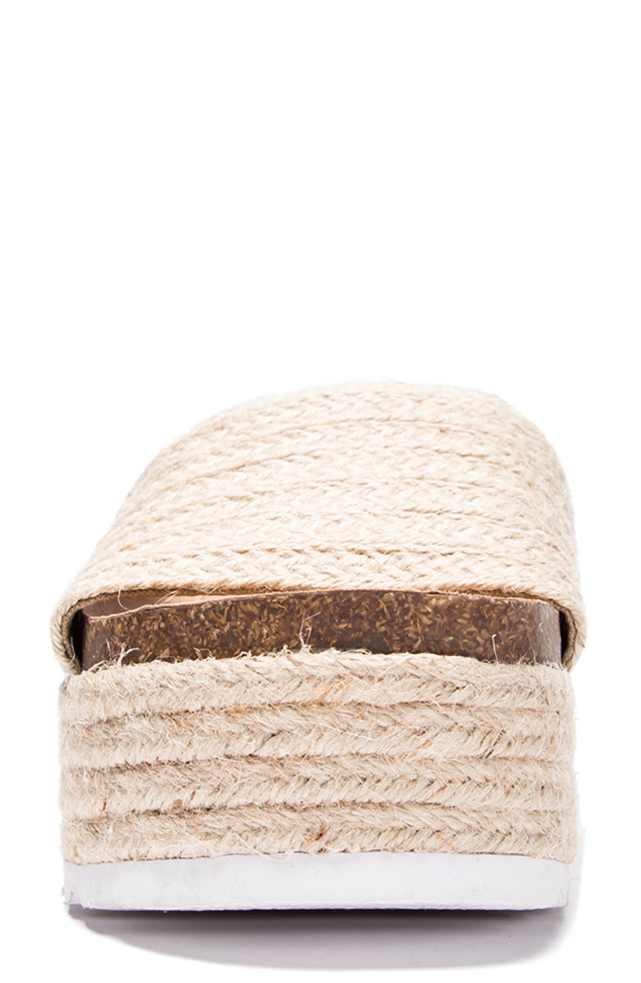 Palm Desert Platform Espadrille Slide Sandal, Alternate, color, NATURAL