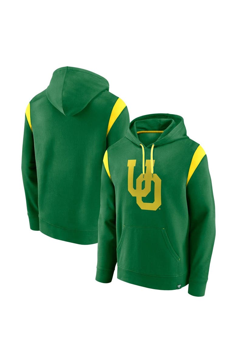 FANATICS Men's Fanatics Branded Green Oregon Ducks Gym Rat Pullover Hoodie, Main, color, Green