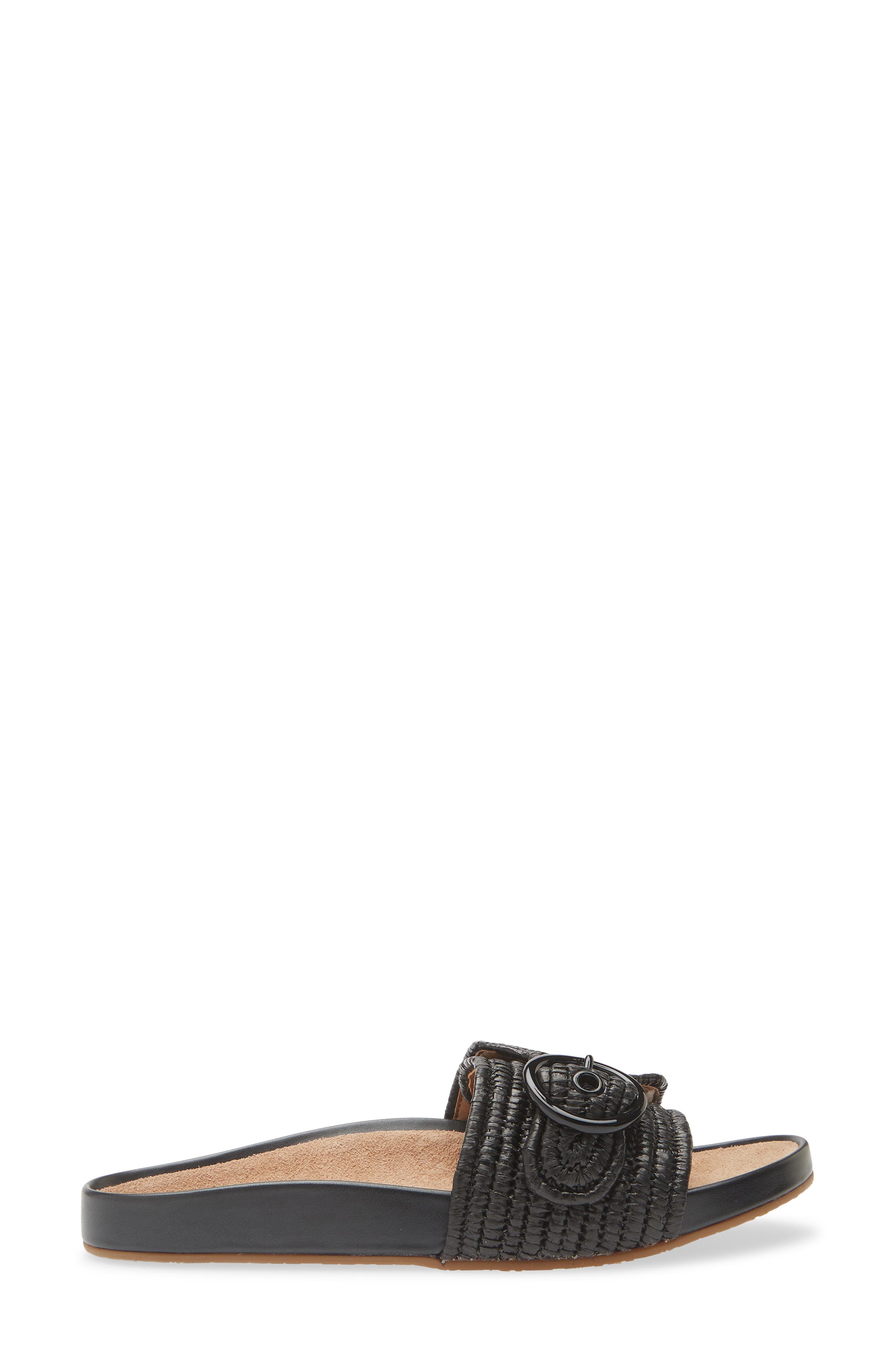Kate Spade New York michelle slide sandal, Alternate, color, Black