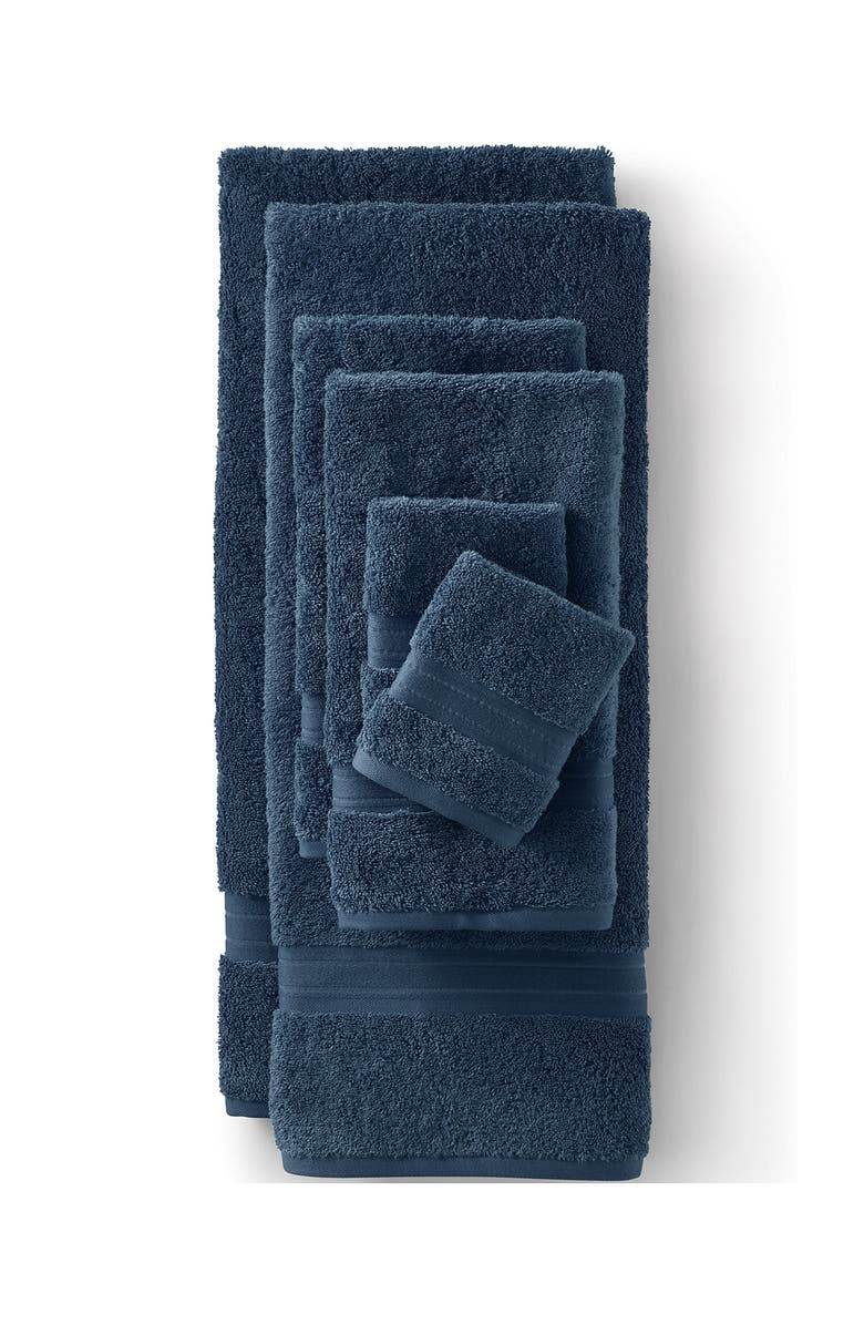 Lands' End Premium Supima Cotton Towel, Main, color, Bering Sea Blue