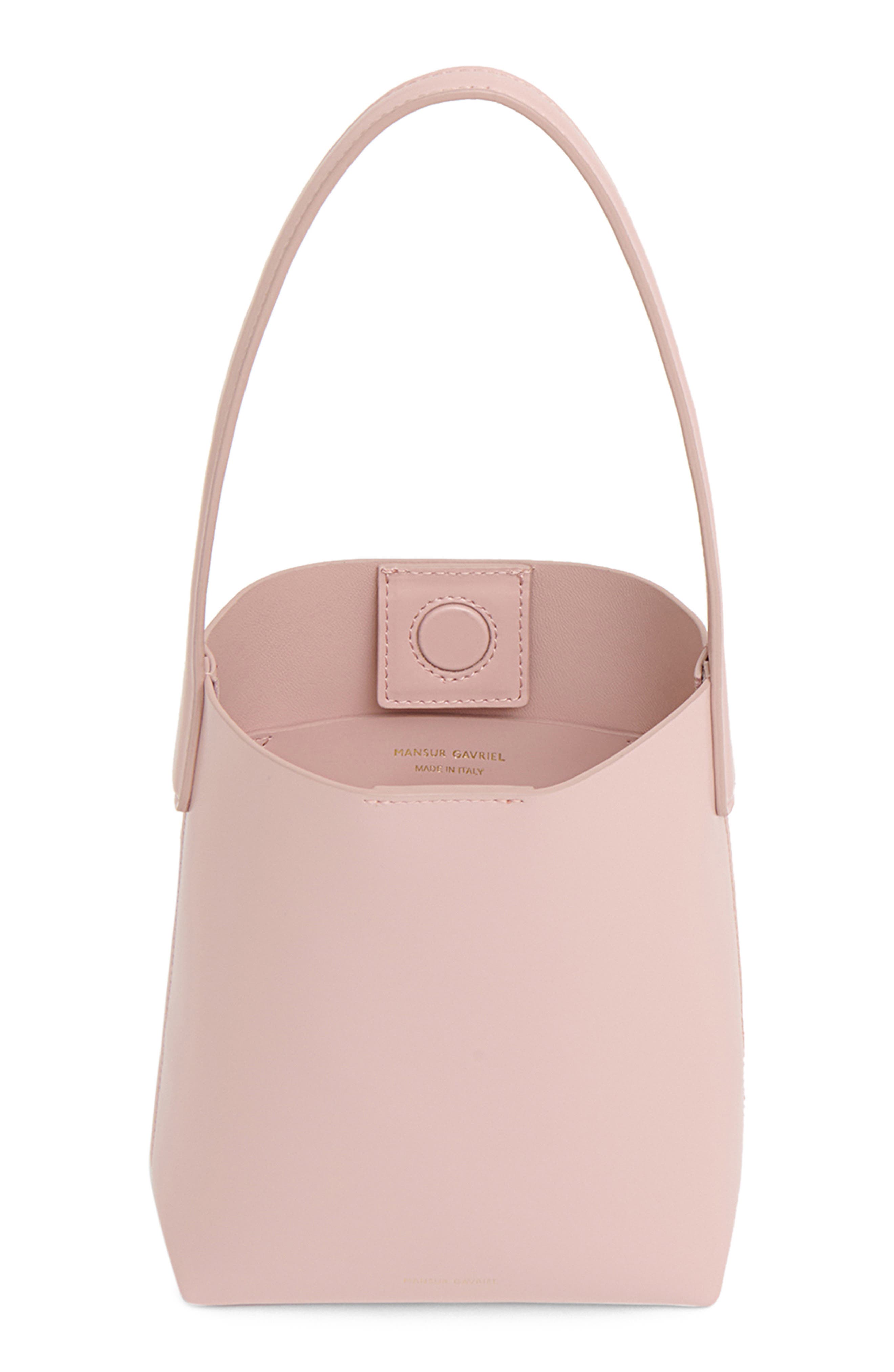 Mansur Gavriel Mini Everyday Cabas Leather Tote, Alternate, color, Zucchero