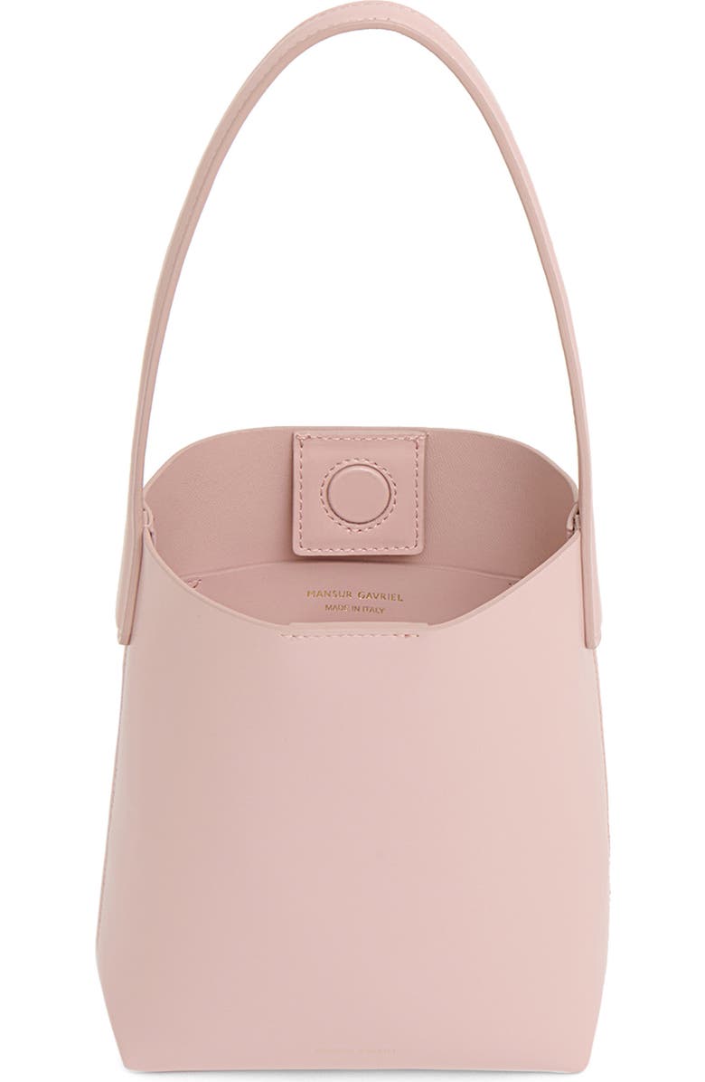 Mansur Gavriel Mini Everyday Cabas Leather Tote, Alternate, color, Zucchero