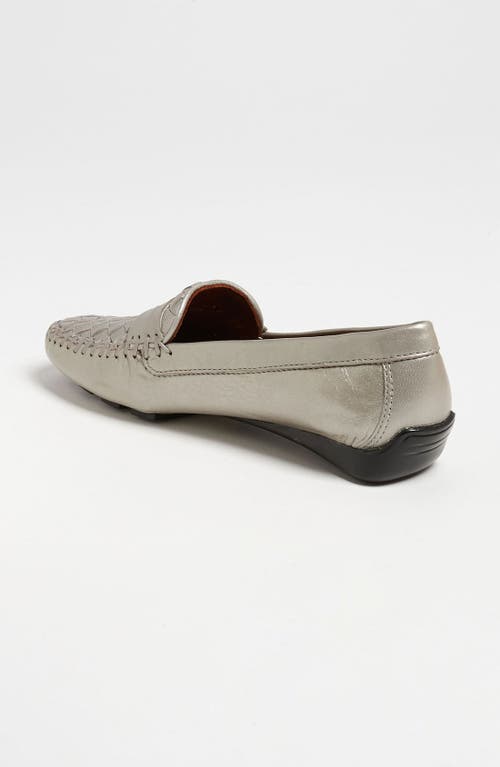 Robert Zur 'petra' Driving Shoe In Silver