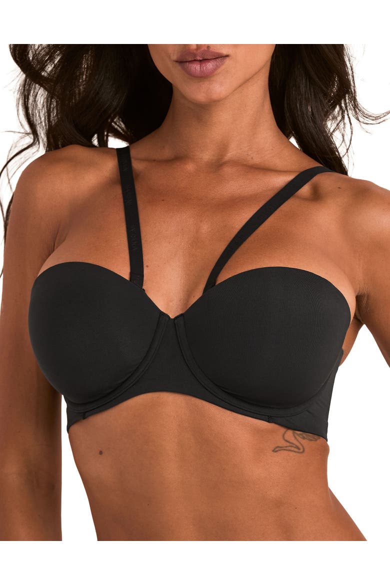 Lou Contour Balconette Bra, Alternate, color, Black