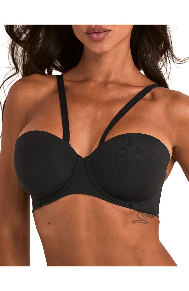Adore Me Lou Contour Balconette Bra, Alternate, color, Black