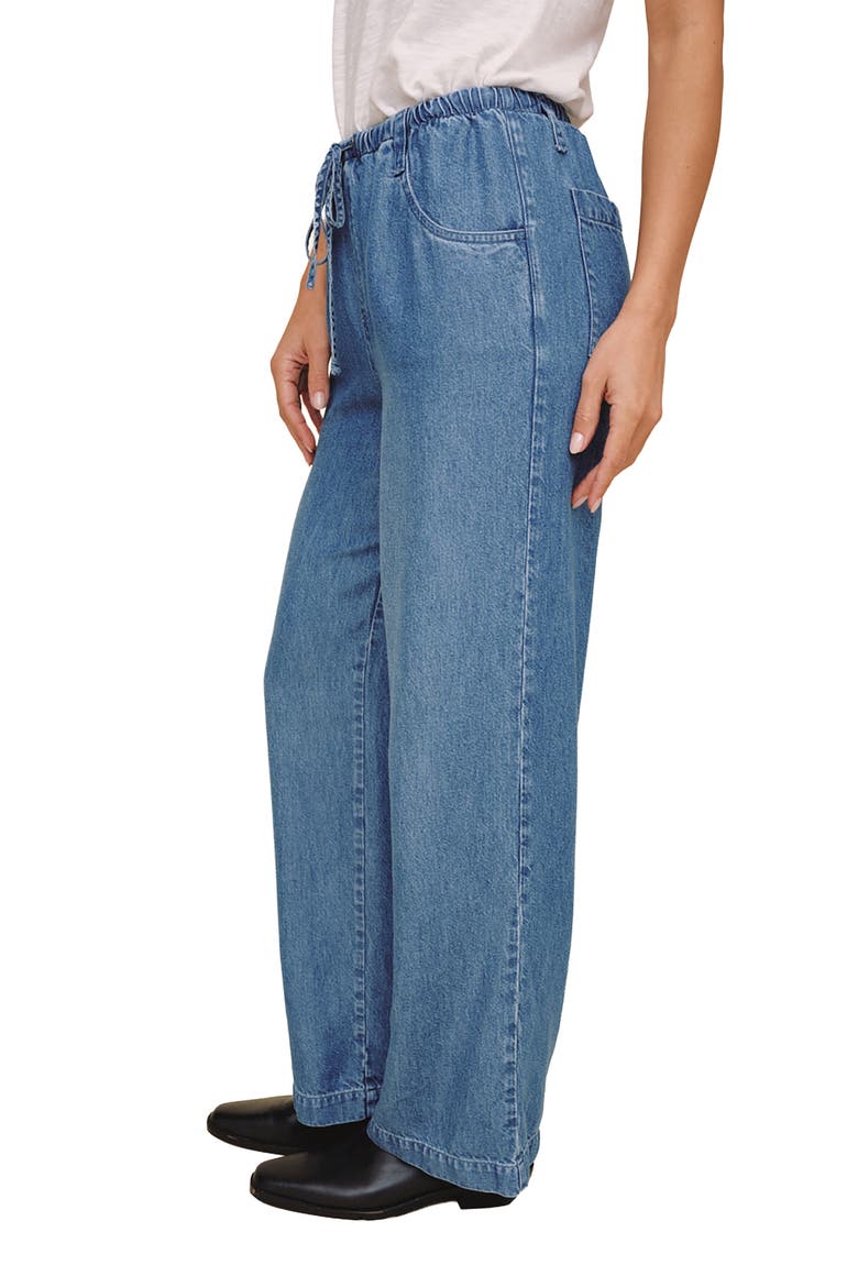 Drawstring Jeans, Alternate, color, INDIGO MIST WASH