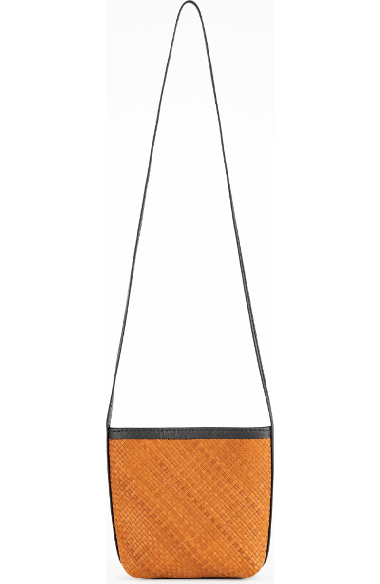 Deux Mains Panye Crossbody Bag, Alternate, color, Cognac