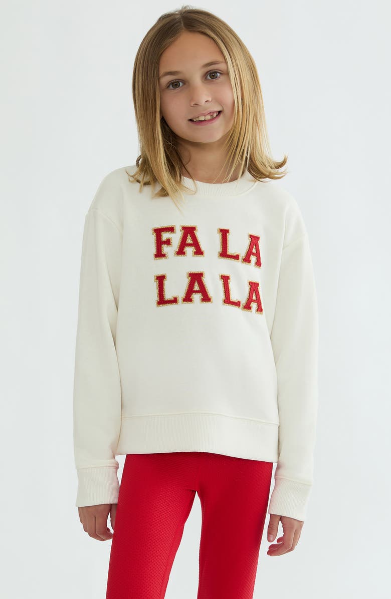 Beach Riot Kids' Little Cassia Cotton Blend Sweater, Alternate, color, Frosted Falala