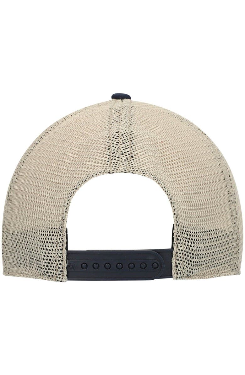 '47 Men's '47 Navy Tampa Bay Rays Trawler Clean Up Trucker Snapback Hat, Alternate, color, 