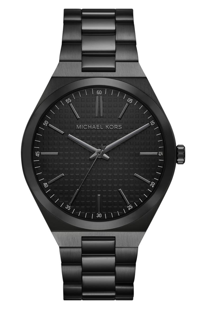 Lennox Bracelet Watch, 43mm, Main, color, BLACK