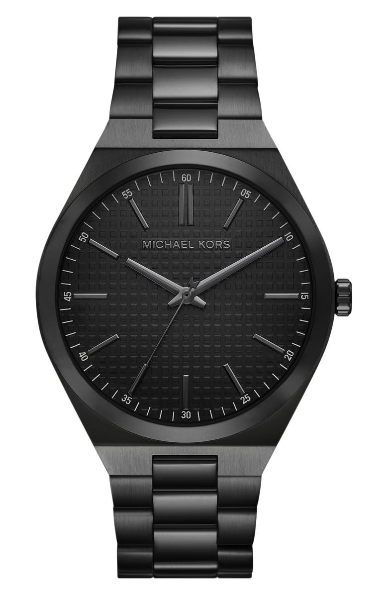Michael Kors Lennox Bracelet Watch, 43mm, Main, color, Black