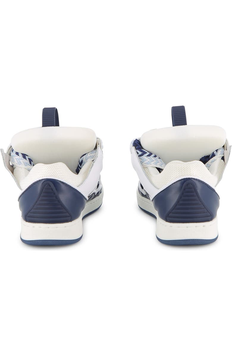 Lanvin Kids Curb Sneakers With Laces, Alternate, color, Navy Blue