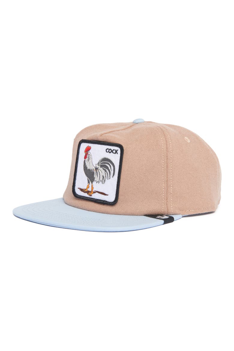 Free Range Patch Trucker Hat, Alternate, color, TAN