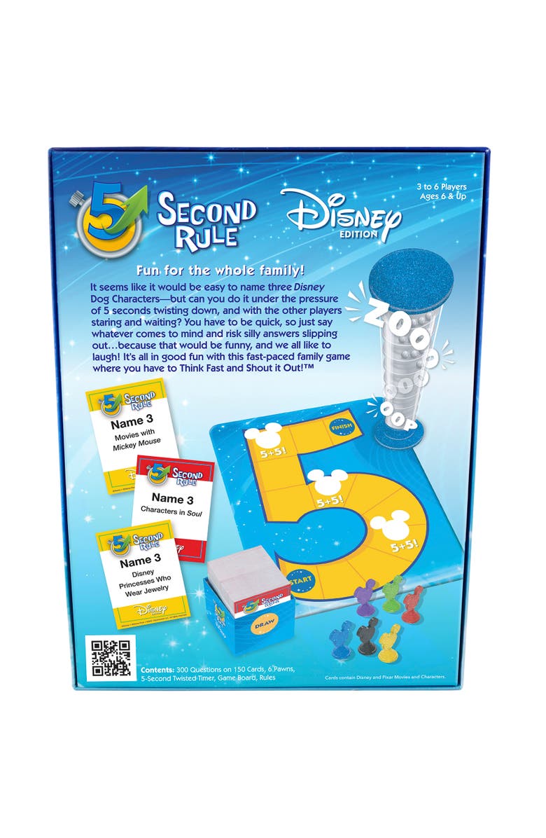 Disney 5 Second Rule Disney Edition Fun Family Game, Alternate, color, Multicolored