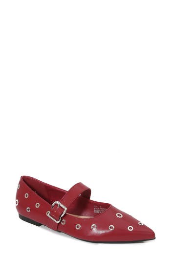 BERNESS BERNESS FRIEDRICH GROMMET POINTED TOE MARY JANE FLAT