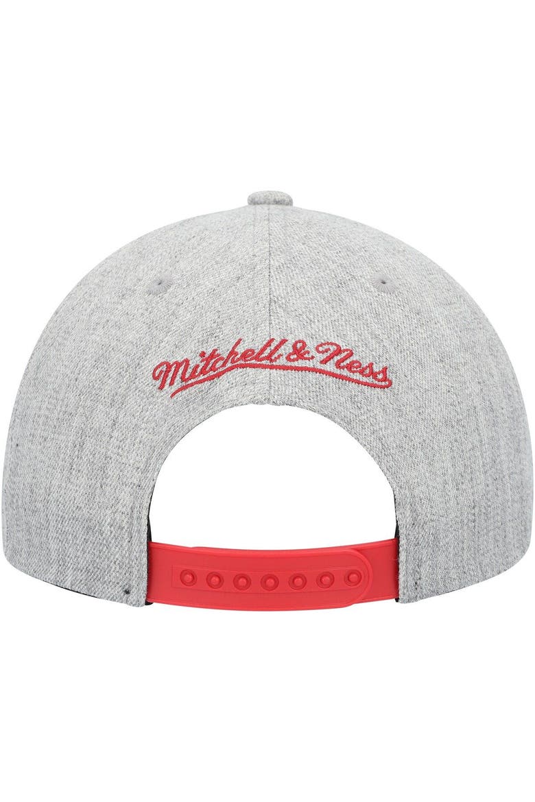 Men's Mitchell & Ness Heather Gray Miami Heat Hardwood Classics 2.0 Snapback Hat, Alternate, color, Heather Gray