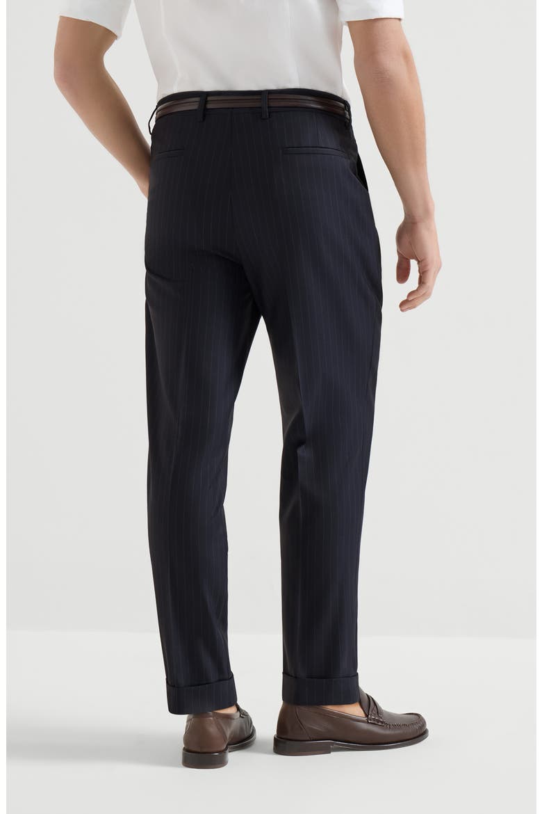 Leisure fit trousers with pleats, Alternate, color, Navy Blue