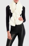 Lyla Grant Fur-Free Chinchilla (Faux Fur) Pull-Through Scarf