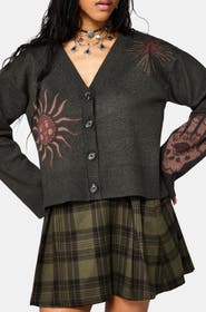 Disturbia Angela Celestial Jacquard Knit Cardigan