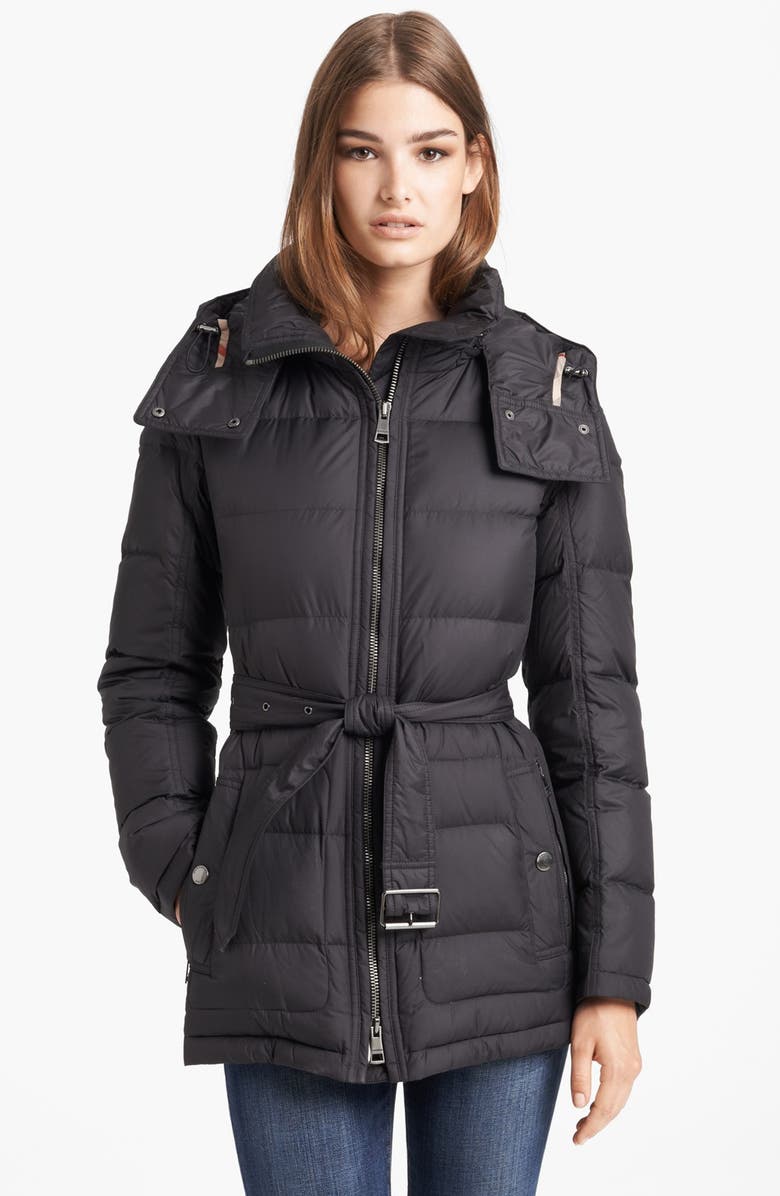 Burberry Brit 'Mareton' Quilted Down Jacket, Main, color, 