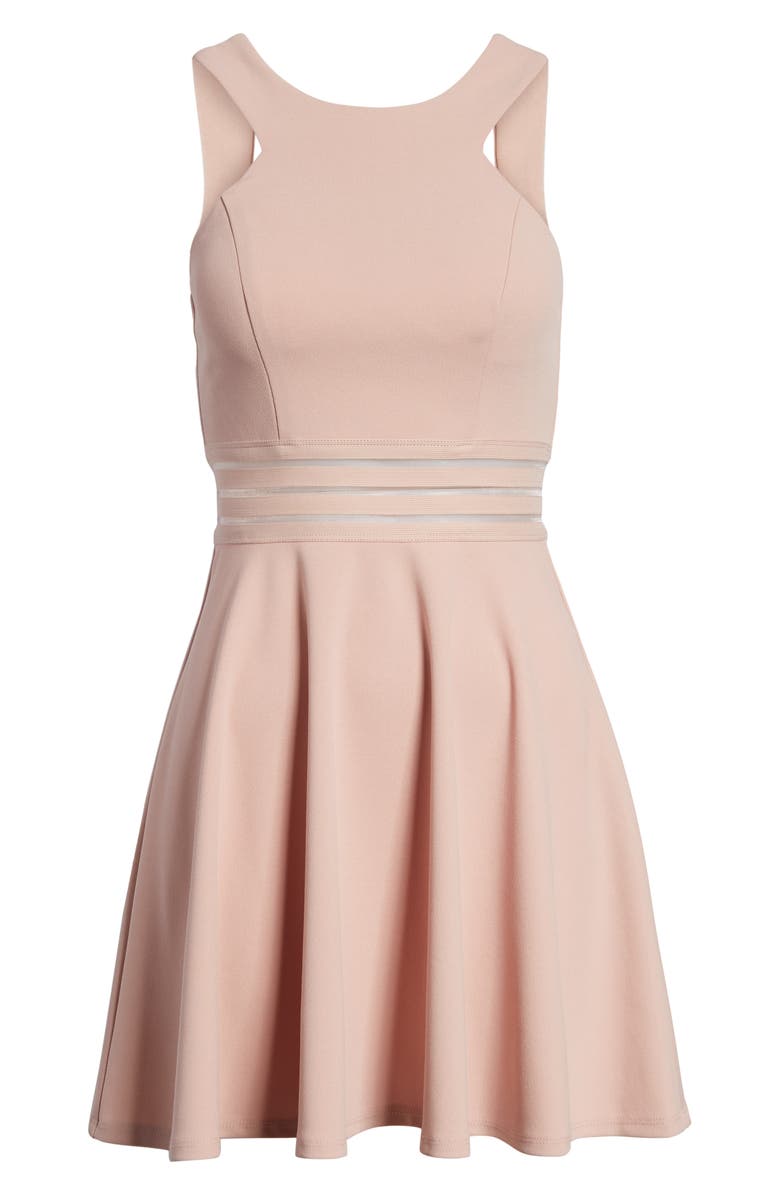 Speechless Scuba Skater Dress, Alternate, color, 