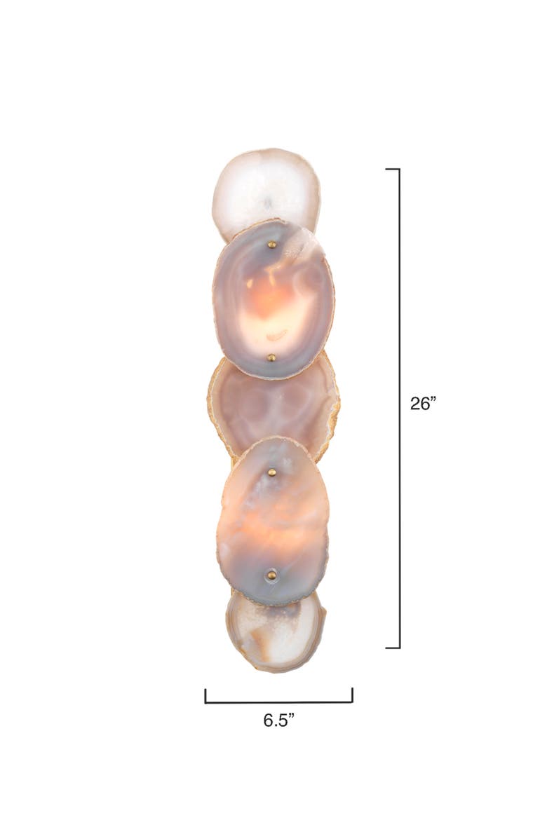 Trinity Wall Sconce, Agate, Alternate, color, Purple