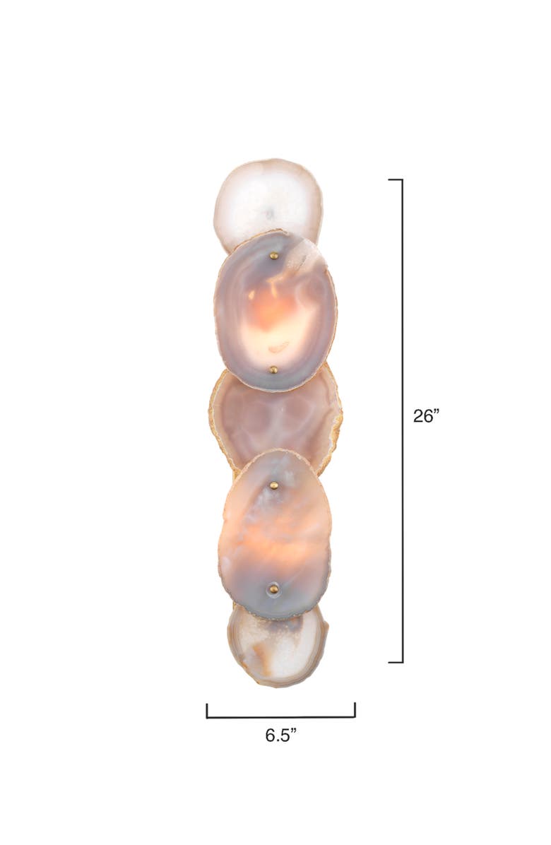 JAMIE YOUNG Trinity Wall Sconce, Agate, Alternate, color, Purple