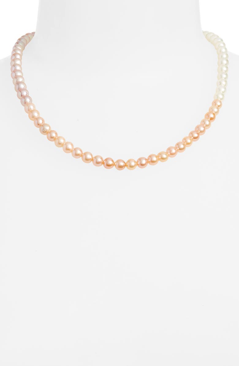 POLITE WORLDWIDE Gradient Freshwater Pearl Necklace, Alternate, color,