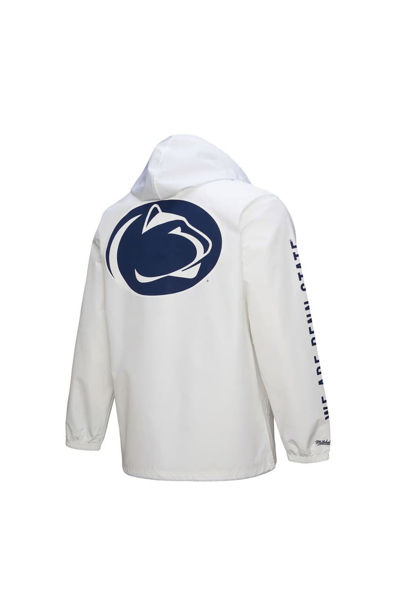 Mitchell & Ness Men's Mitchell & Ness  White Penn State Nittany Lions Coaches Full-Snap Hoodie Jacket, Alternate, color, 