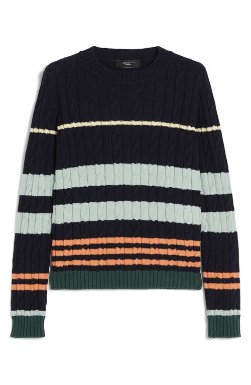 Weekend Max Mara Zorro Cable Stitch Sweater In Multi Colour