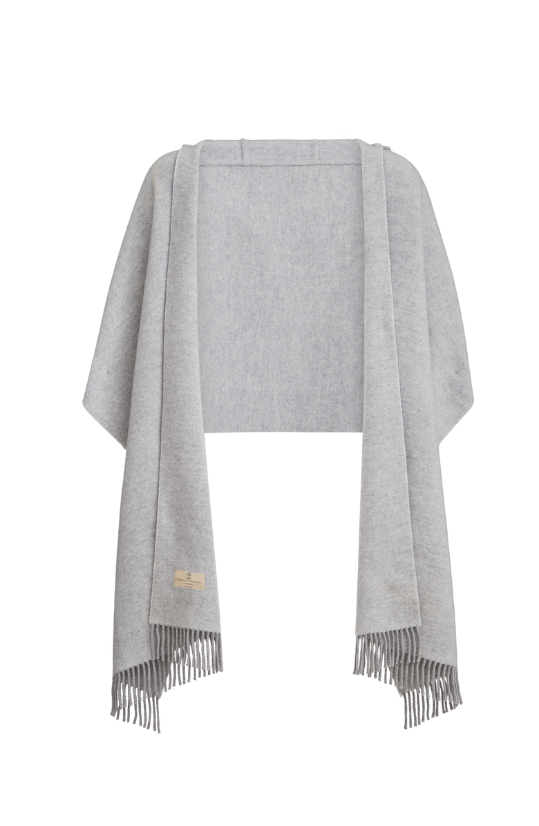 Brunello Cucinelli Knit scarf with hood, Main, color, Light Grey