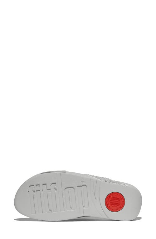 Fitflop Lulu Crystal Embellished Slide Sandal In Silver