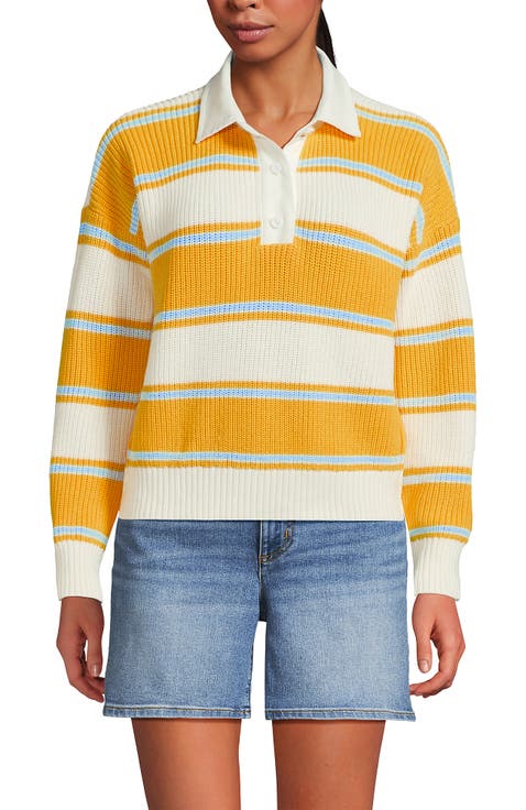 Drifter Rugby with Woven Collar Sweater