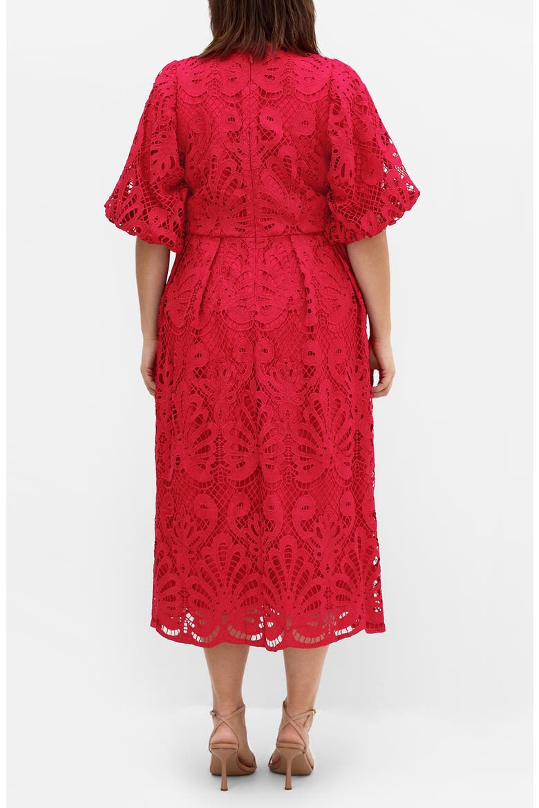 Kylee Lace Maxi Dress, Alternate, color, SCARLET