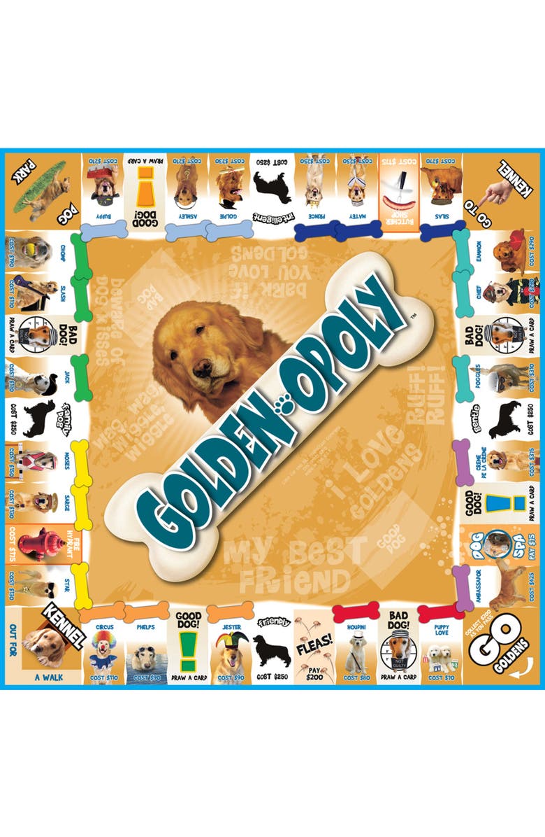 Late for the Sky Goldenopoly Monopoly Board Game, Alternate, color, Multicolored