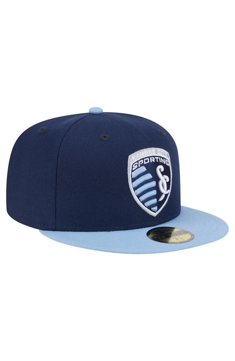 New Era Men's New Era Navy Sporting Kansas City 2025 Kickoff 59FIFTY Fitted Hat, Alternate, color, Navy