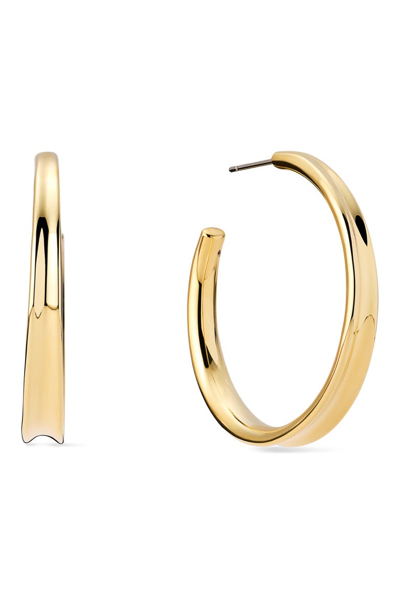 Wade Large Hoop Earrings, Main, color, GOLD
