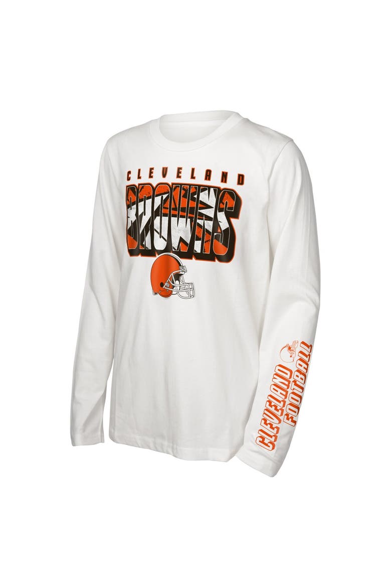 Preschool Cleveland Browns In the Mix T-Shirt Combo Set, Alternate, color, Orange