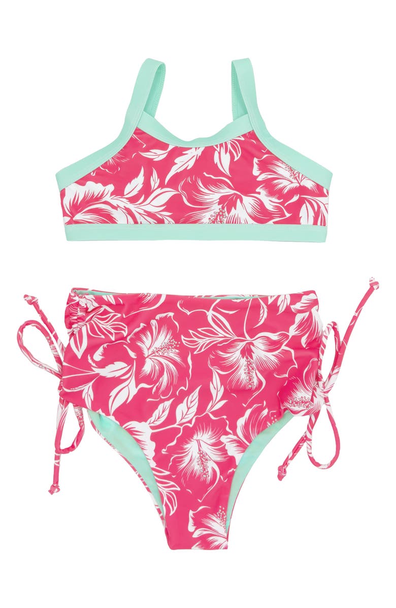 Feather 4 Arrow Kids' Retro Two-Piece Swimsuit, Main, color,